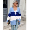 Zeagoo Cardigan Sweaters for Women Long Sleeve Fall Clothes Button Down Top(Colorblock 305)
