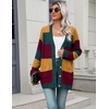 Zeagoo Cardigan Sweaters for Women Long Sleeve Fall Clothes Button Down Top(Colorblock 500)