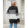 Zeagoo Cardigan Sweaters for Women Long Sleeve Fall Clothes Button Down Top(Colorblock 960)