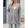 Zeagoo Cardigan Sweaters for Women Long Sleeve Fall Clothes Button Down Top(Gray)