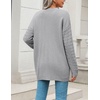 Zeagoo Cardigan Sweaters for Women Long Sleeve Fall Clothes Button Down Top(Gray)