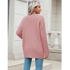 Zeagoo Cardigan Sweaters for Women Long Sleeve Fall Clothes Button Down Top(Pink)