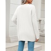 Zeagoo Cardigan Sweaters for Women Long Sleeve Fall Clothes Button Down Top(White a)