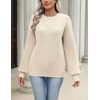 Zeagoo Sweaters for Women 2026 Loose Fit Chunky Knit Casual Fall Outfits(03 Beige)