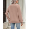 Zeagoo Sweaters for Women 2026 Loose Fit Chunky Knit Casual Fall Outfits(Khaki)