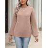 Zeagoo Sweaters for Women 2026 Loose Fit Chunky Knit Casual Fall Outfits(Khaki)