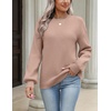 Zeagoo Sweaters for Women 2026 Loose Fit Chunky Knit Casual Fall Outfits(Khaki)
