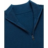 Zeagoo Womens Fall Long Sleeve Quarter Zip Sweaters Knit Pullover Tops(Blue)