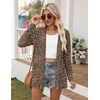 Zeagoo Women’s Lightweight Cardigan Open Front Long Sleeve Casual Cardigans(A-leopard Print)