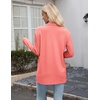 Zeagoo Women’s Lightweight Cardigan Open Front Long Sleeve Casual Cardigans(Coral)