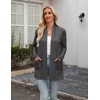 Zeagoo Women’s Lightweight Cardigan Open Front Long Sleeve Casual Cardigans(Gray)
