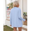 Zeagoo Women’s Lightweight Cardigan Open Front Long Sleeve Casual Cardigans(Light Blue)