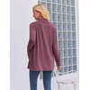Zeagoo Women’s Lightweight Cardigan Open Front Long Sleeve Casual Cardigans(Wine Red)