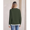 Zeagoo Womens Sweaters Crewneck Long Sleeve Pullover Tops(Army Green)