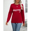 Zeagoo Womens Sweaters Long Sleeve Tops Classic Fall Clothes Crewneck Tops(Christmas-sd518)