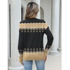 Zeagoo Womens Sweaters Turtleneck Long Sleeve Tops Lightweight Fall Clothes(Fair Isle Pattern)
