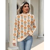 Zeagoo Womens Sweaters Turtleneck Long Sleeve Tops Lightweight Fall Clothes(Flower167)