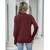 Zeagoo Womens Sweaters Turtleneck Long Sleeve Tops Lightweight Fall Clothes(Wine Red)