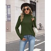 Zeagoo Women’s Turtleneck Sweater Fall Winter Casual Knit Pullover Tops(Army Green)