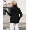 Zeagoo Women’s Turtleneck Sweater Fall Winter Casual Knit Pullover Tops(Black)