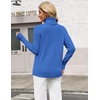 Zeagoo Women’s Turtleneck Sweater Fall Winter Casual Knit Pullover Tops(Blue)