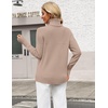 Zeagoo Women’s Turtleneck Sweater Fall Winter Casual Knit Pullover Tops(Khaki)