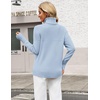 Zeagoo Women’s Turtleneck Sweater Fall Winter Casual Knit Pullover Tops(Sky Blue)