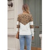 Zeagoo Womens V Neck Sweaters 2026 Fall Long Sleeve Pullover Tops Business Casual Outfits(C-leopard)