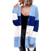 Zeagoo Cardigan Sweaters for Women Long Sleeve Fall Clothes Button Down Top(Colorblock 305)
