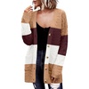 Zeagoo Cardigan Sweaters for Women Long Sleeve Fall Clothes Button Down Top(Colorblock 306)