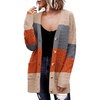 Zeagoo Cardigan Sweaters for Women Long Sleeve Fall Clothes Button Down Top(Colorblock 965)