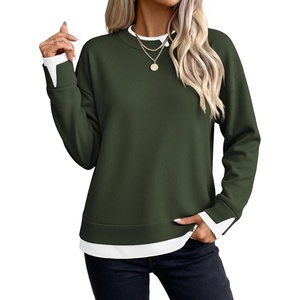 Zeagoo Womens Sweaters Crewneck Long Sleeve Pullover Tops(Army Green)