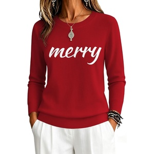 Zeagoo Womens Sweaters Long Sleeve Tops Classic Fall Clothes Crewneck Tops(Christmas-sd518)