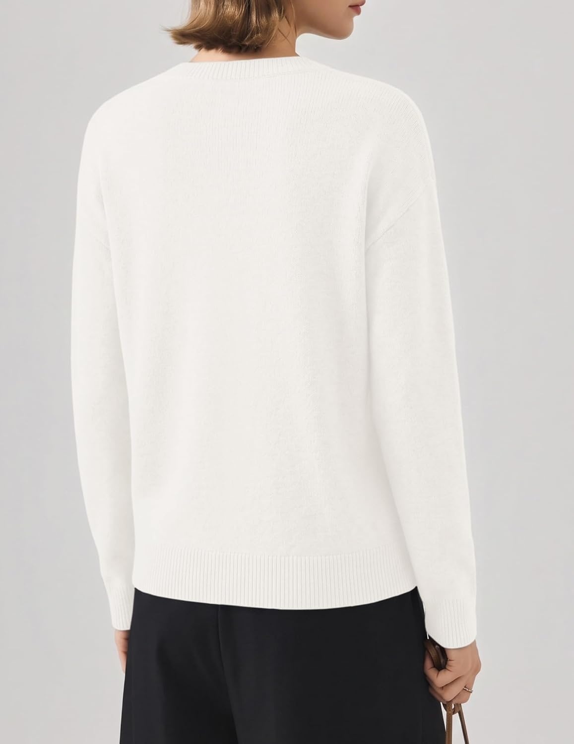 image:imageZeagoo Wool Blend Cardigan Sweaters for Women 2026 Casual Fall OutfitsWhite