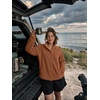Zeagoo Fleece Jackets for Women Fall Clothe Button Winter Coat with Pockets(Caramel)