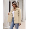 Zeagoo Fleece Jackets for Women Fall Clothe Button Winter Coat with Pockets(Khaki)