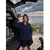 Zeagoo Fleece Jackets for Women Fall Clothe Button Winter Coat with Pockets(Navy Blue)