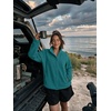 Zeagoo Fleece Jackets for Women Fall Clothe Button Winter Coat with Pockets(Turquoise)