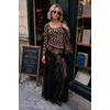 Zeagoo Long Sleeve Shirts for Women Going Out Tops Fall Scoop Neck Tshirts(Leopard)