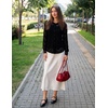Zeagoo Long Sleeve Shirts for Women Lace Top Button Up Blouse Dressy Casual(Black)