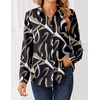 Zeagoo Women Blouses Chiffon Long Sleeve Button Down Shirts Business Tops(Multicolor 312)