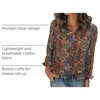 Zeagoo Women Blouses Chiffon Long Sleeve Button Down Shirts Business Tops(Multicolor 721)