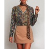 Zeagoo Women Satin Silk Blouses V Neck Long Sleeve Button Down Shirts Tops(Mz721)