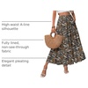 Zeagoo Women’s Chiffon Elastic High Waist Pleated Maxi Skirt with Pockets(01-xh566)