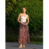 Zeagoo Women’s Chiffon Elastic High Waist Pleated Maxi Skirt with Pockets(04-mz721)