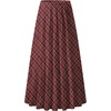 Zeagoo Women’s Chiffon Elastic High Waist Pleated Maxi Skirt with Pockets(Gz53)