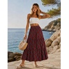 Zeagoo Women’s Chiffon Elastic High Waist Pleated Maxi Skirt with Pockets(Gz53)