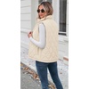 Zeagoo Womens Puffer Vest Lightweight Quilted Coat Sleeveless Jackets(Beige)