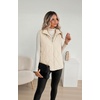 Zeagoo Womens Puffer Vest Lightweight Quilted Coat Sleeveless Jackets(Beige)