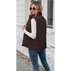 Zeagoo Womens Puffer Vest Lightweight Quilted Coat Sleeveless Jackets(Brown)